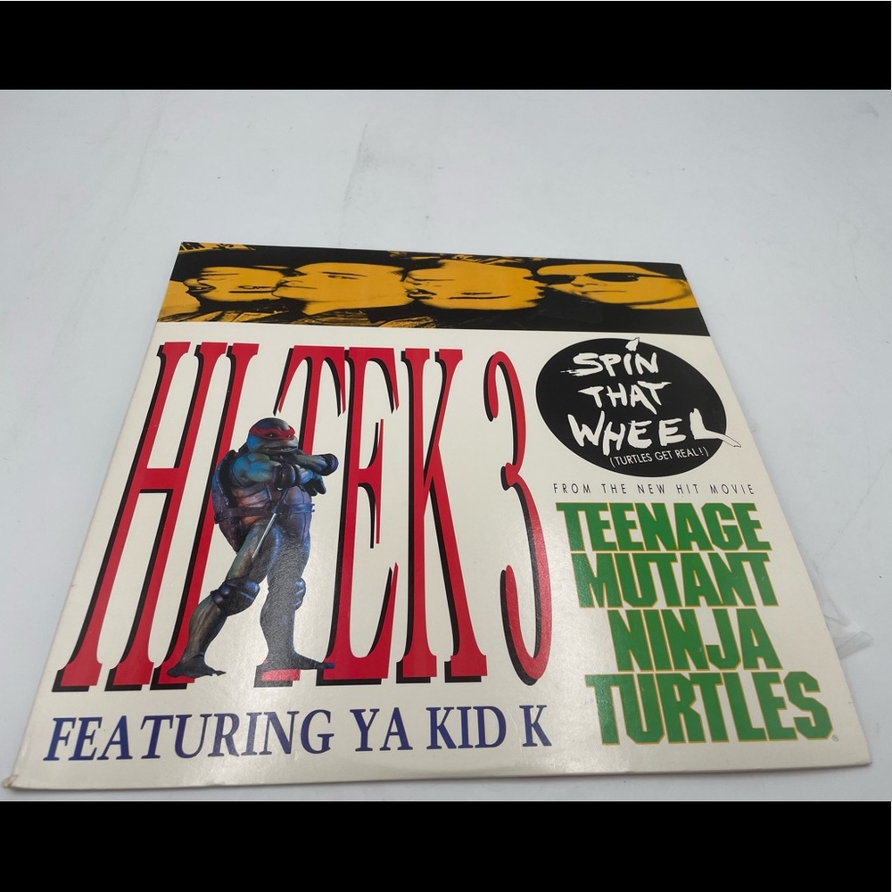 HI TEK 3 Featuring YA KID K--Spin That Wheel-12" Vinyl LP Mutant Turtles